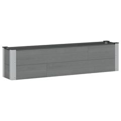Υπερυψωμένη Ζαρντινιέρα Γκρι 150 x 30 x 36 εκ WPC και Αλουμίνιο 42039020