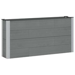 Υπερυψωμένη Ζαρντινιέρα Γκρι 150 x 30 x 72 εκ WPC και Αλουμίνιο 42039021