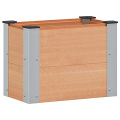 Υπερυψωμένη Ζαρντινιέρα Καφέ 50 x 30 x 36 εκ WPC και Αλουμίνιο 42039024