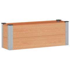 Υπερυψωμένη Ζαρντινιέρα Καφέ 100 x 30 x 36 cm WPC και Αλουμίνιο 42039026