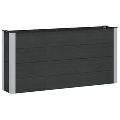Υπερυψωμένη Ζαρντινιέρα Μαύρο 150 x 30 x 72 εκ 42039037
