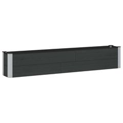 Υπερυψωμένη Ζαρντινιέρα Μαύρο 200 x 30 x 36 εκ 42039038