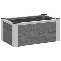 Υπερυψωμένη Ζαρντινιέρα Γκρι 50 x 30 x 22 εκ WPC και Αλουμίνιο 42039079