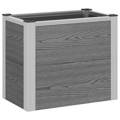 Υπερυψωμένη Ζαρντινιέρα Γκρι 50 x 30 x 42 εκ WPC και Αλουμίνιο 42039082