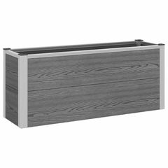 Υπερυψωμένη Ζαρντινιέρα Γκρι 100 x 30 x 42 εκ WPC και Αλουμίνιο 42039084