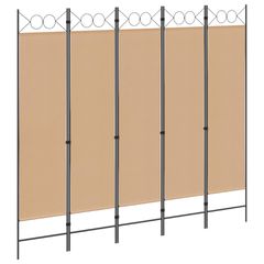5-Panel Διχοτόμος Μπεζ 200 x 180 cm Ύφασμα 42039191