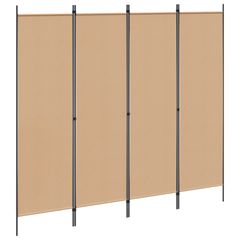 4-Πίνακας Διαχωριστικός Μπεζ 200 x 180 cm Ύφασμα 42039194