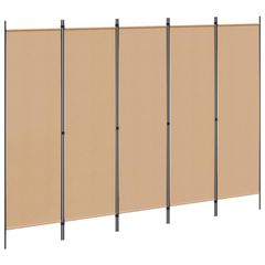 5-Panel Διχοτόμος Μπεζ 250 x 180 cm Ύφασμα 42039195