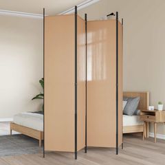 4-Πίνακας Διαχωριστικός Μπεζ 200 x 220 cm Ύφασμα 42039212