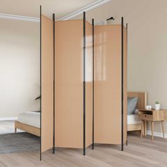 5-Panel Διχοτόμος Μπεζ 250 x 220 cm Ύφασμα 42039213