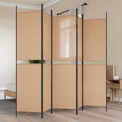 5-Panel Διχτυοθήκη Μπεζ 250 x 200 cm Ύφασμα 42039221