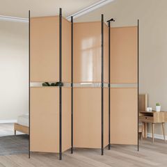 5-Panel Διχοτόμος Μπεζ 250 x 220 cm Ύφασμα 42039225