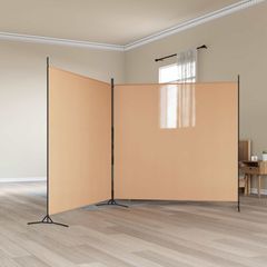 Δίαυλος Δωματίου 2 Πάνελ Μπεζ 348 x 180 cm Ύφασμα 42039231