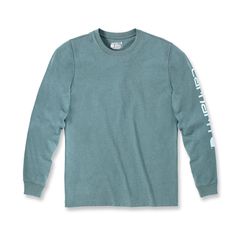 Carhartt Μπλούζα Μακρυμάνικη Logo long sleeve sea pine heather - S