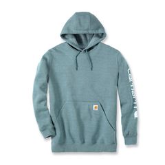 Carhartt Φούτερ με κουκούλα Sleeve logo hoodie sea pine heather - S