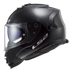 LS2 Storm II Κράνος Αναβάτη Μοτοσυκλέτας κλειστού τύπου μαύρο γυαλιστερό | Solid helmet gloss black - XL
