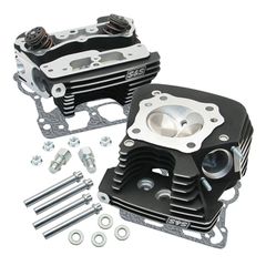 S, cylinder head kit. Black .650" lift