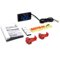 KOSO, Super-Slim digital volt meter. Blue digits-thumb-2