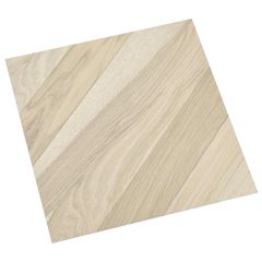 Αυτοκόλλητα Πλάκες Δαπέδου 30,5 x 30,5 εκ 20 pcs PVC Μπεζ Ριγέ 42046365