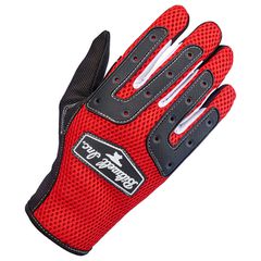 Biltwell Γάντια Αναβάτη Μηχανής Anza κόκκινα gloves red/black - S