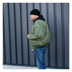 MA-1 Bomber flight jacket green - M-thumb-4