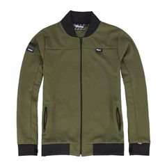 Roeg Μπουφάν Αναβάτη Μοτοσυκλέτας Frits track jacket army green - M