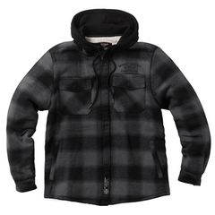 West Coast Choppers  Μπουφάν | WCC Hell Bent Flannel jacket charcoal/black - 3XL