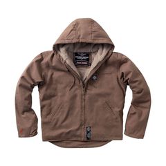 West Coast Choppers Μπουφάν | WCC Sherpa lined canvas work jacket frontier brown - S