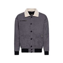 King Kerosin Μπουφάν KK corduroy jacket steel grey - S