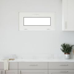Παράθυρο Κάτω Στρώματος RISOR 80 x 40 cm PVC και Γυαλί Λευκό 42047264