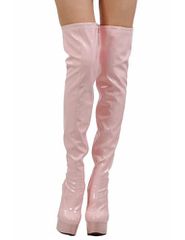 Vinyl platform thigh high boots SB303V-PK