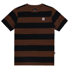 Roeg Μπλούζα Κοντομάνικη ριγέ Billy T-shirt brown/black - S