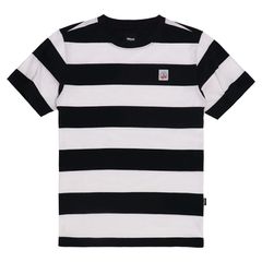 Roeg Μπλούζα κοντομάνικη ριγέ Billy t-shirt white/black - S