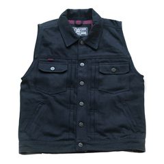 13 1/2 Γιλέκο τζιν Rain Splitter denim vest black - 3XL