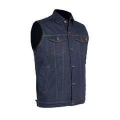 John Doe Γιλέκο Τζιν Αναβάτη Μοτοσυκλέτας Vest RAW blue LE - S