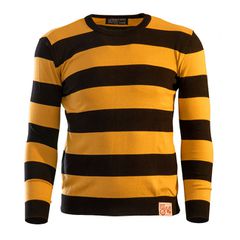 13 1/2 Μπλούζα πλεκτή Outlaw sweater black/yellow - 2XL