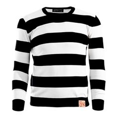 13 1/2 Μπλούζα πλεκτή Outlaw sweater black/off white - L