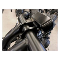Killer Custom, speedometer housing brackets. 1" Black-thumb-1