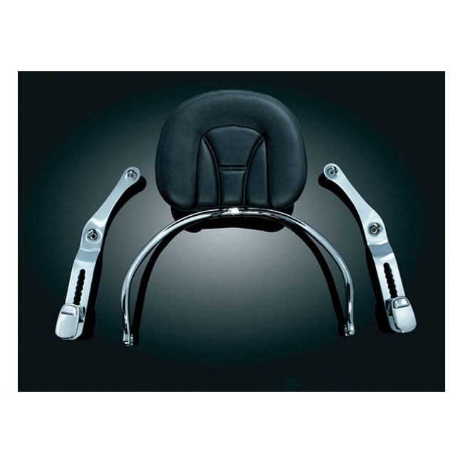 Kuryakyn, ''revolution'' driver backrest, black and chrome