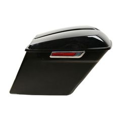 5" down extended saddlebag set. Black-thumb-2