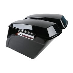 5" down extended saddlebag set. Black-thumb-1