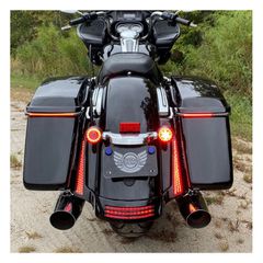 Custom Dynamics, Sequential low profile bag lights. Red-thumb-1
