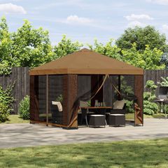 Κιόσκι 3 x 3 m Μπεζ Πολυεστέρας και Χάλυβας 190 gsm 900325