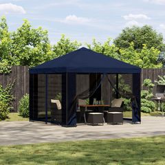 Κιόσκι 3 x 3 m Μπλε Πολυεστέρας και Χάλυβας 190 gsm 900331