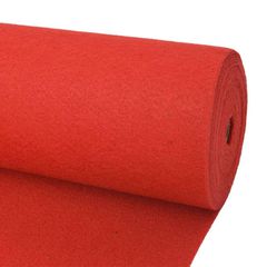 Χαλί Μονόχρωμο Κόκκινο 1,2 x 12 m Πολυεστέρας 331344