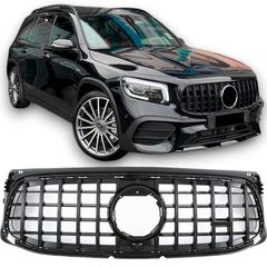 Μάσκα Για Mercedes-Benz GLB X247 Amg Line Panamericana Look Glossy Black/Night Package