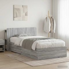 Σκελετός κρεβατιού με αποθήκευση Γκρι Sonoma 80 x 200 cm 3433704