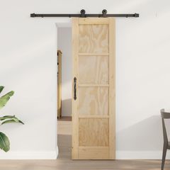 Συρόμενη Πόρτα ORKDAL Φυσικό 61 x 198,5 εκ. Μασίφ Ξύλο Πεύκου 3445485