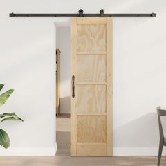Συρόμενη Πόρτα ORKDAL 61 x 198,5 εκ. Μασίφ Ξύλο Πεύκου Φυσικό 3445494