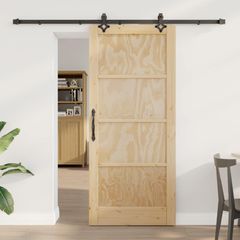 Συρόμενη Πόρτα ORKDAL 86 x 198,5 cm Μασίφ Ξύλο Πεύκου Φυσικό 3445555